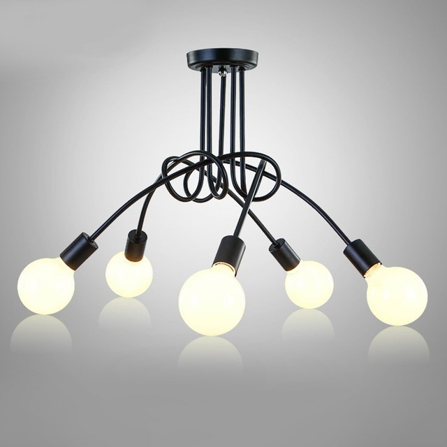 Modern Brushed Chrome 3 5 Way Spiral Design Flush Ceiling Spot Light Picture 2 Of 9