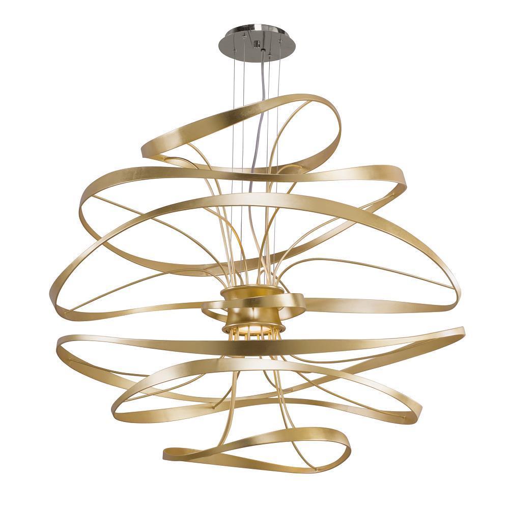 Corbett Lighting 216 44 Calligraphy Led 42 Inch Gold Leaf With Picture 1 Of