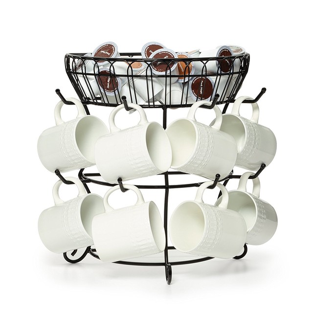 Tea Cup Display Stand Mug Tree Rack Coffee Tea Cup Holder Stand Hold Organizer Storage 64 Tea Cup Display Stand Mug Tree Rack Coffee Tea Cup Holder Stand Hold Organizer Storage 64