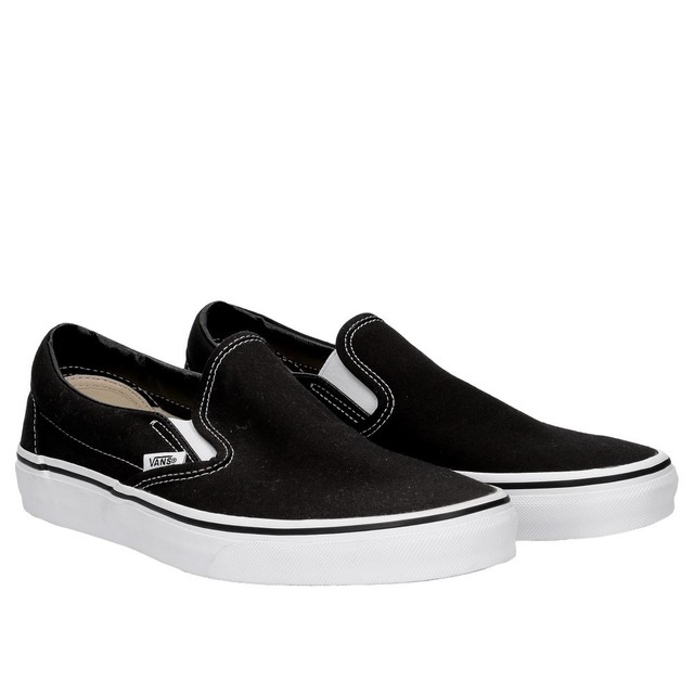 Vans shoes scarpe casual unisex uomo/donna sneakers slip on in tessuto col. Nero Vans shoes scarpe casual unisex uomo/donna sneakers slip on in tessuto col. Nero