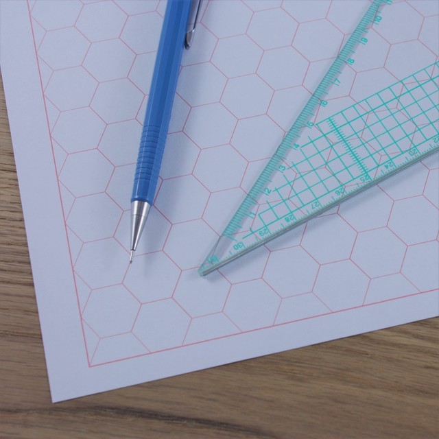 A3 Hexagon Graph Paper 20Mm 2Cm Grid Choice Of Colour 5 To 60 Sheets