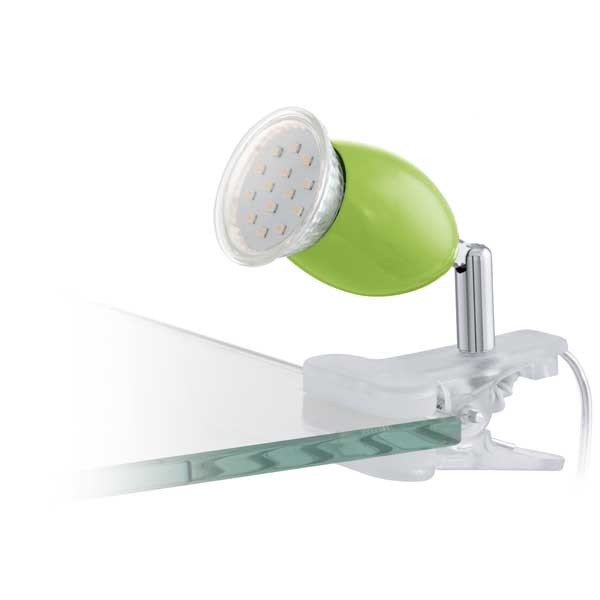 Eglo Brivi Desk Lamp Gu10 Led 1x3w Spotlight Plastic Steel Clear Eglo Brivi Desk Lamp Gu10 Led 1x3w Spotlight Plastic Steel Clear Chrome Ip20