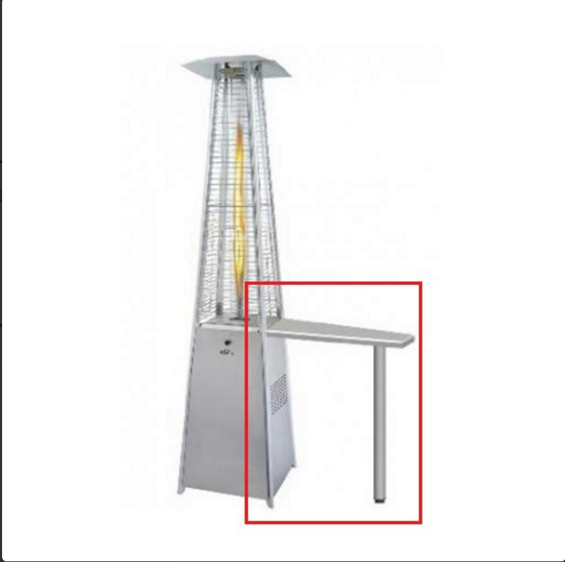Napoleon Pts31ss Bellagio Shelf And Bar Table Patio Torch Stainless Picture 1 Of 2