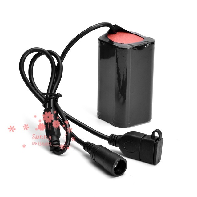 4x18650 Battery Pack USB Rechargeable 12000mah for Bicycle Light Bike