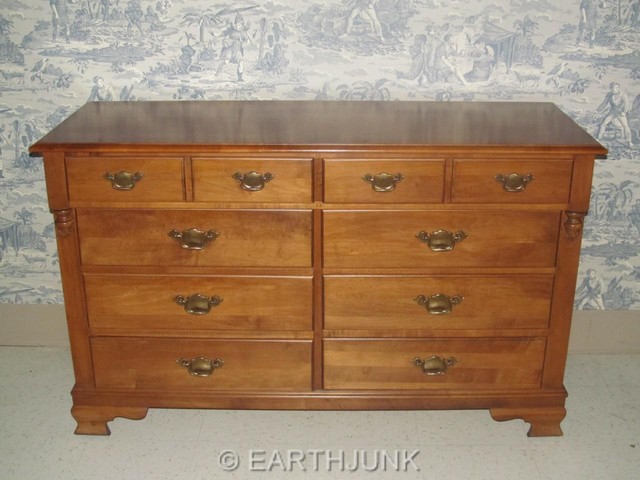 Tell City Double Dresser 8305 Andover Finish On Hard Rock Maple Wood Tell City Double Dresser 8305 Hard Rock Maple Wood Andover 48 Finish