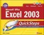Microsoft Office Excel 2003 QuickSteps (QuickSteps) by John Cronan.