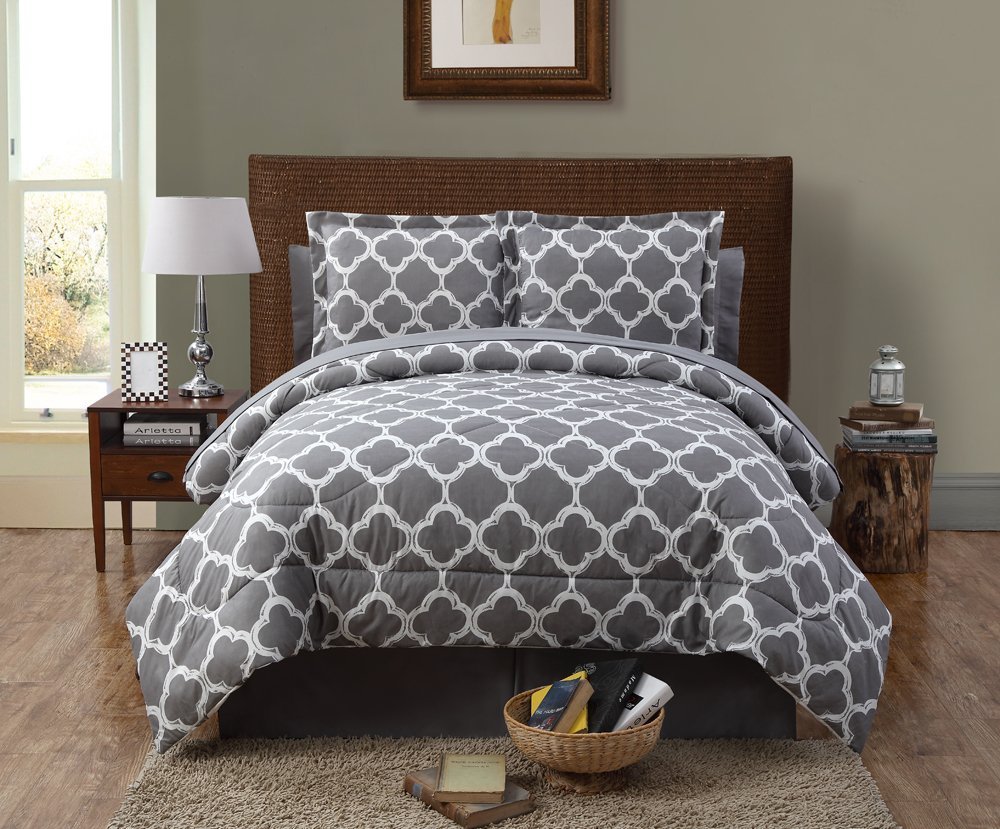 Victoria Classics Galaxy 8 Pcs Bed In A Bag Comforter Set Grey Sz Victoria Classics Galaxy 8 Pcs Bed In A Bag Comforter Set Grey Sz King