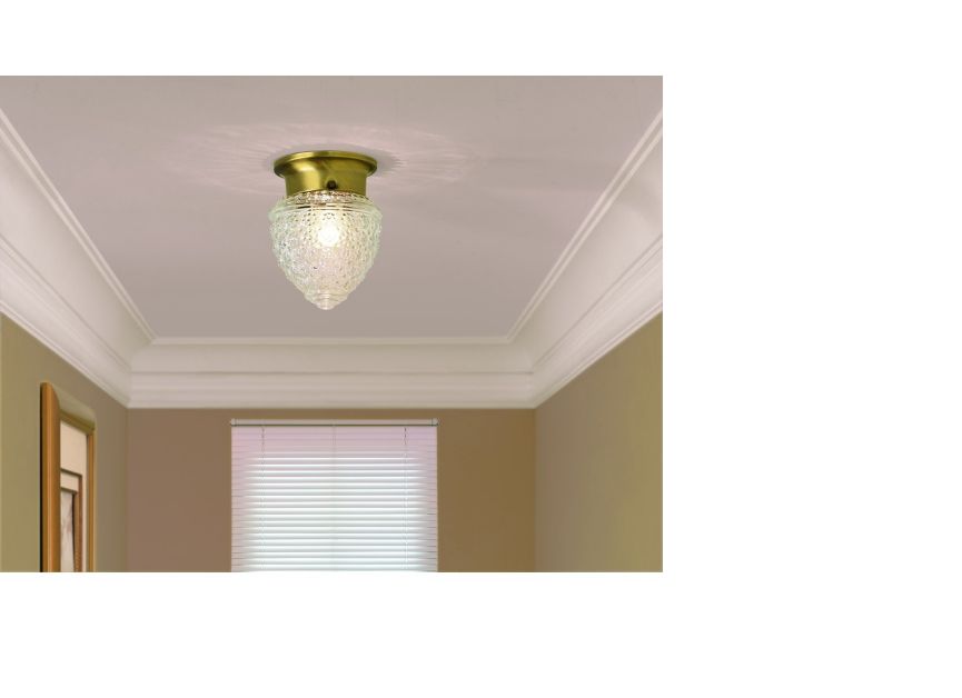 Portfolio 5 In Antique Brass Ceiling Flush Mount J0201 Picture 1 Of 4