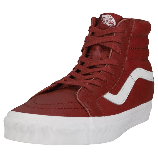 Vans Sk8hi Reissue Unisex Burnt Henna Pelle Scarpe 7.5 UK Vans Sk8hi Reissue Unisex Burnt Henna Pelle Scarpe 7.5 UK