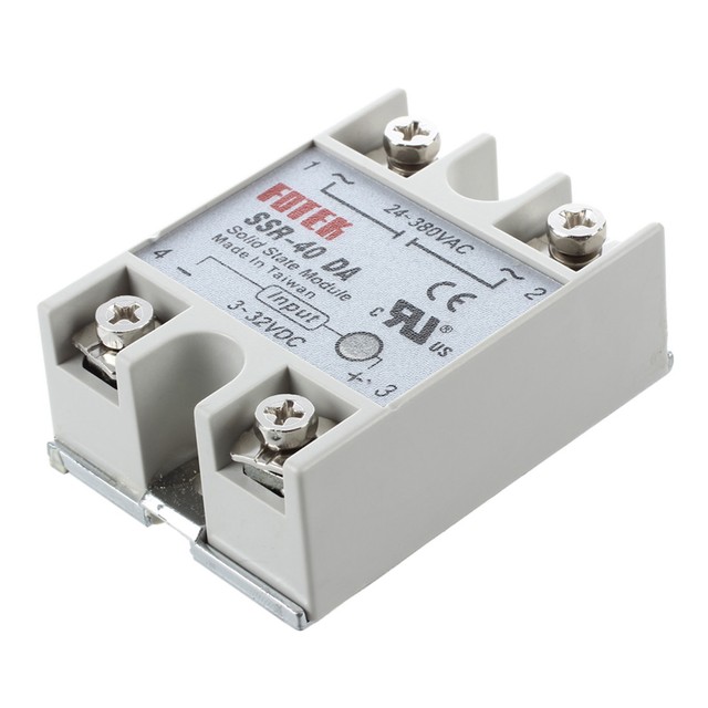 New Temperature Control Solid State Relay SSR-40DA 40A 3-32V DC 24-380V AC W1Y3