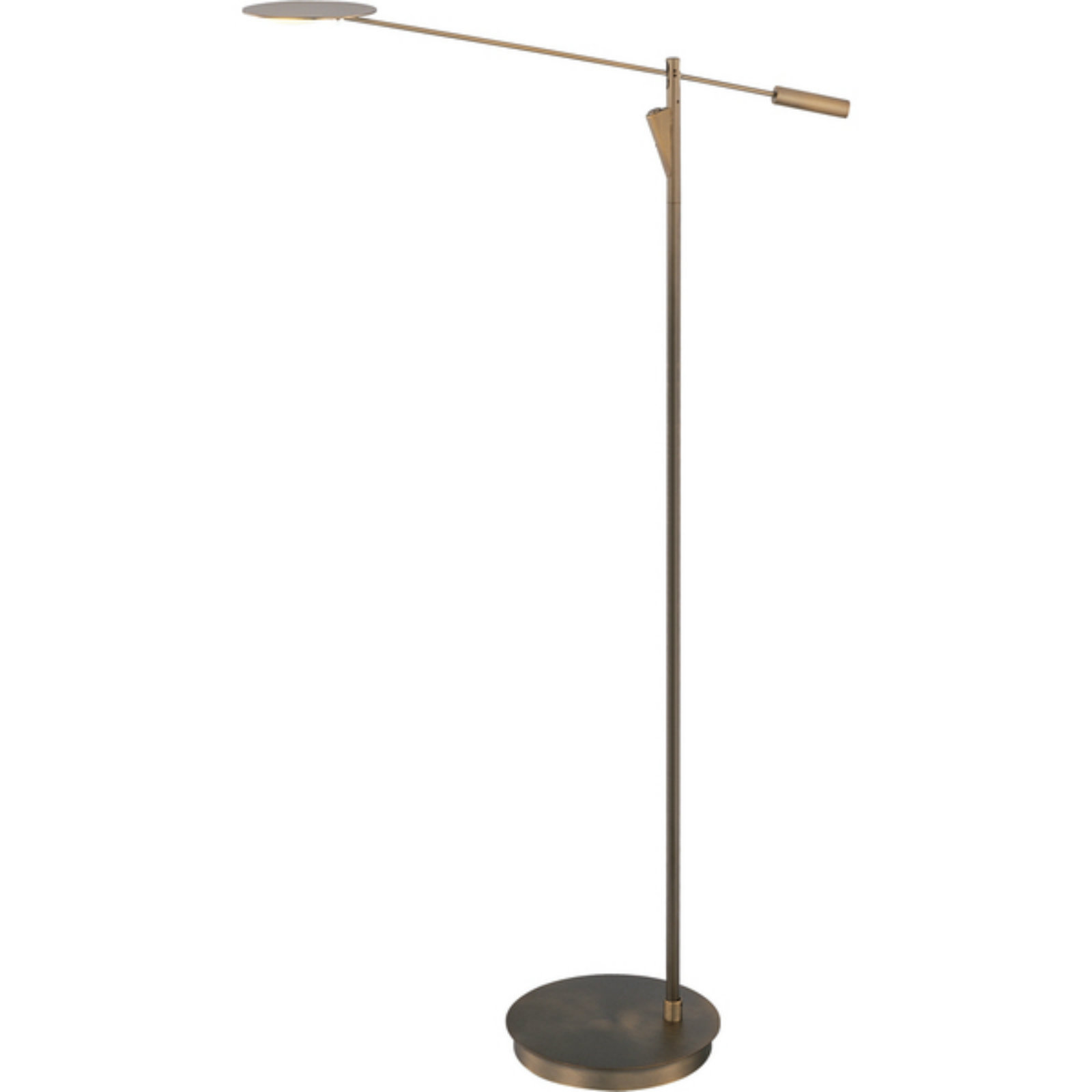 Et2 E41009 Bz Eco Task Tall Adjule Swing Arm Floor Lamp Led Picture 1 Of 3