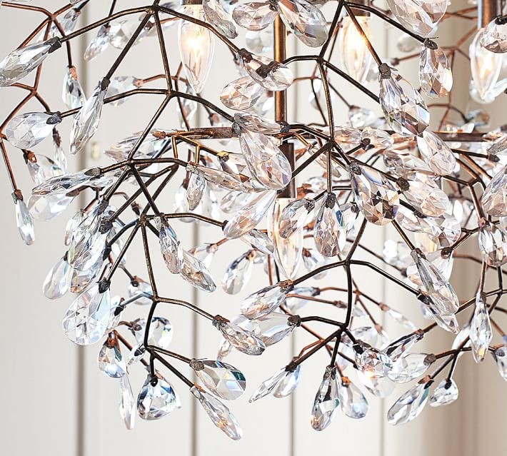 Pottery Barn Bella Crystal Round Chandelier Designs