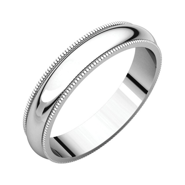 14k White Gold 4mm Milgrain Pattern Wedding Band 8 Ebay 14k White Gold 4mm Milgrain Pattern Wedding Band