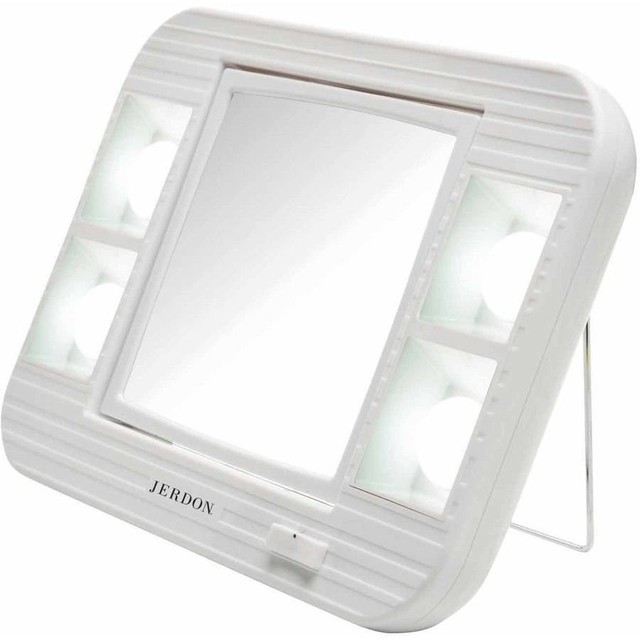 Openbox Jerdon J1015 Led Lighted Makeup Mirror With 5x Magnification Magnifying Led Lighted Makeup Mirror 5x Magnification Portable Folding Stand