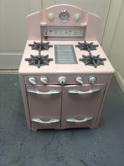 Pottery Barn Kids Retro Oven Pretend Play Kitchen Pink Ebay Pottery Barn Pink Stove Kids Toys Kitchen Kid Pretend Oven Play Retro Used Toy