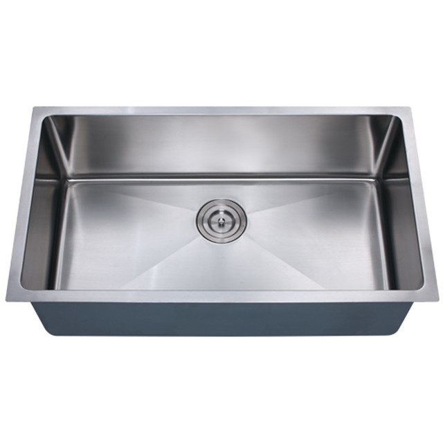Z105 30 X 16 Single Bowl Stainless Steel Zero Radius Style R20 Z105 30 X 16 Single Bowl Stainless Steel Zero Radius Style R20 Kitchen