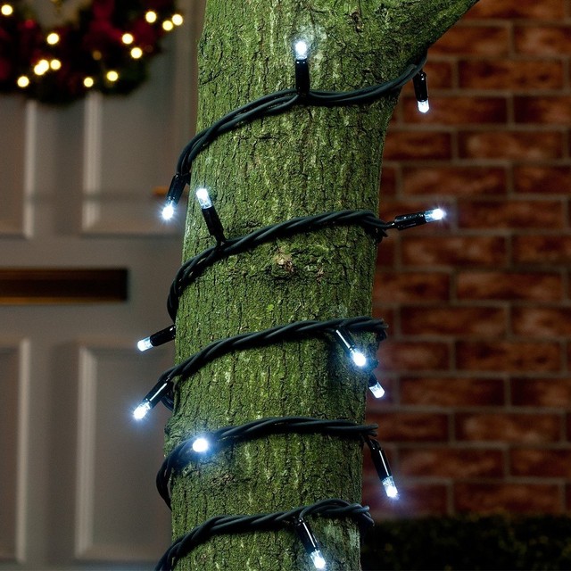 Warm White No Plug 20m Outdoor Led Fairy Lights On Ip44 White No Plug 20m Outdoor Led Fairy Lights On Ip44 Connectable