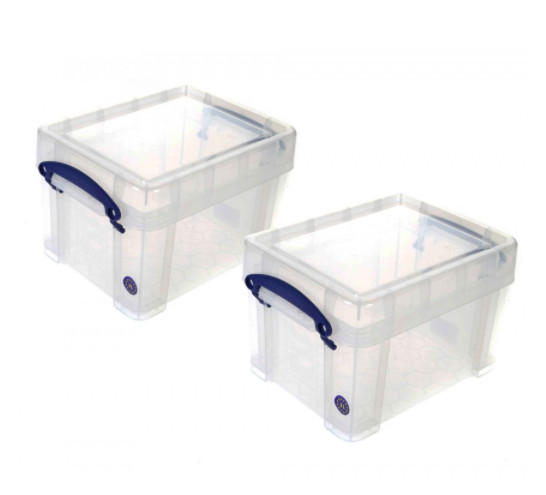 2 Pack Clear Plastic Storage Boxes Useful Home Office Organizer 2 Pack Clear Plastic Storage Boxes Useful Home Office Organizer Containers 3l