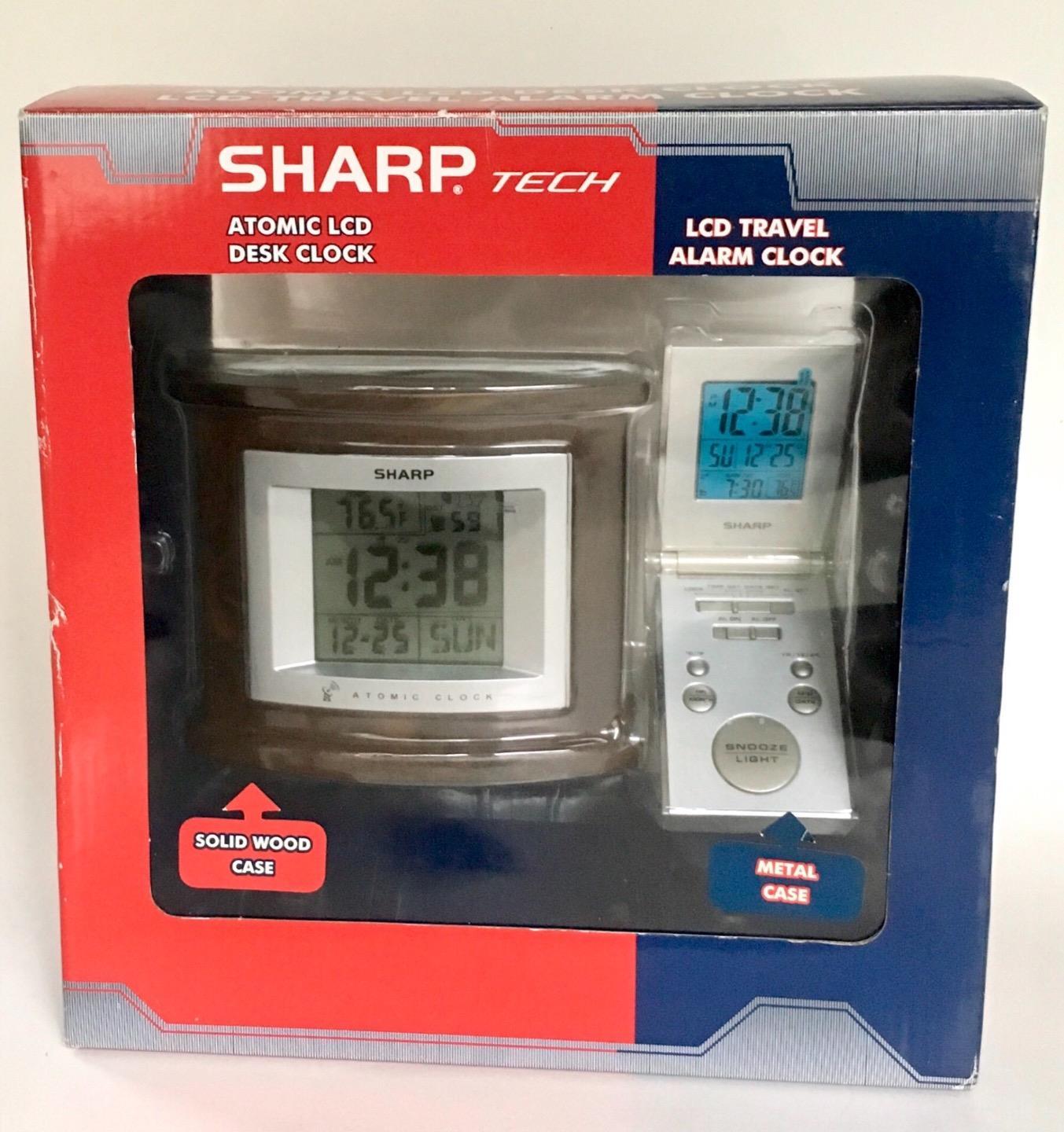 Sharp Spc324sc Atomic Desk Clock And Travel Combo Picture 1 Of 9