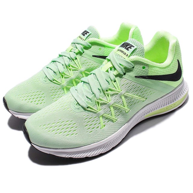 Nike Wmns Zoom Winflo 3 III Green Black Women Running Shoes Sneakers 831562301 Nike Wmns Zoom Winflo 3 III Green Black Women Running Shoes Sneakers 831562301