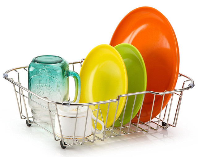Ipegtop Small Sink Dish Drying Rack With Rubber Feet Kitchen Small Sink Dish Drying Rack With Rubber Feet Kitchen Stainless Drainer