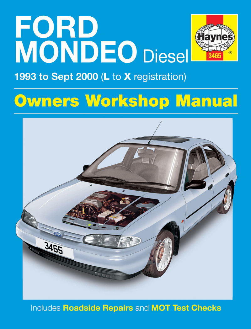 Stock photo. Stock photo; 3465 Haynes Ford Mondeo Diesel (1993 - Sept 2000) L to X Workshop Manual ...
