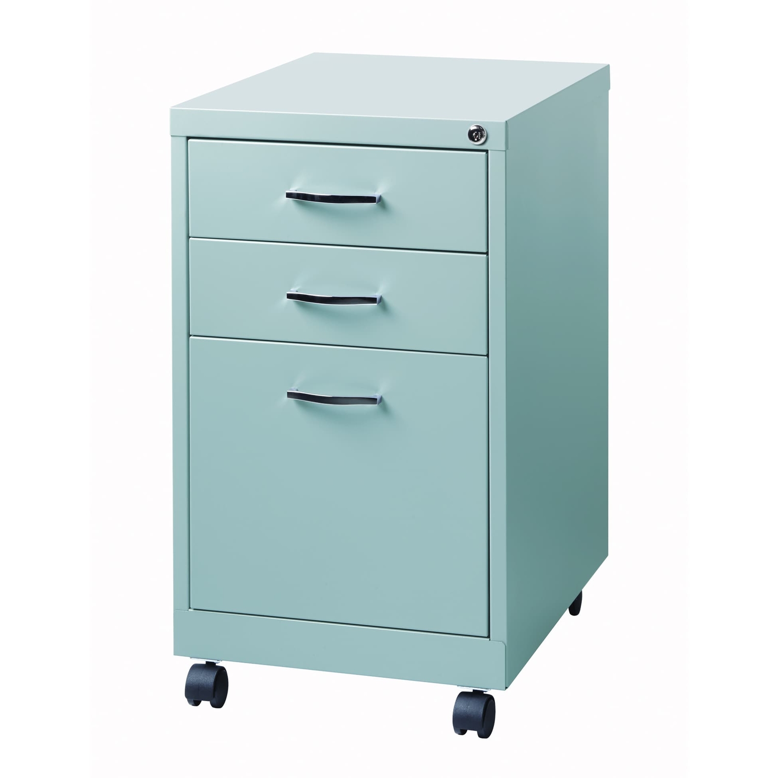 Hirsh Soho 3 Drawer Filing Cabinet In Platinum