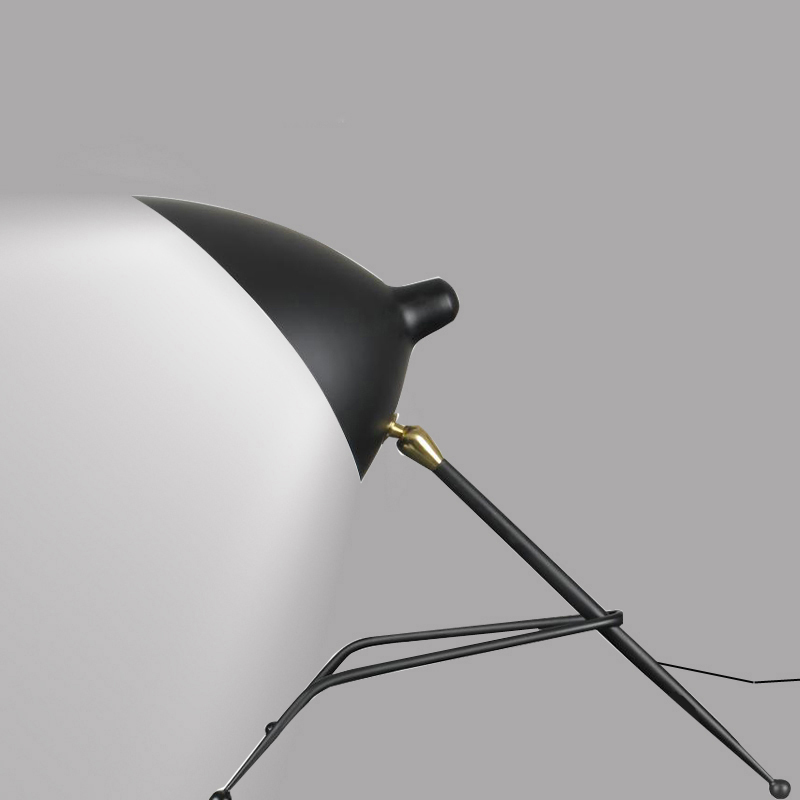 Nordic Bedside Lamp Black Metal Table Light Bedroom Reading 6