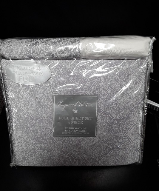 raymond waites sheet set full 6pc celeste p style 300 thread count raymond waites sheets reviews