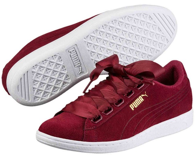 Puma Vikky Donna Sneakers Scarpe da ginnastica casual 364262 003 ROSSO BORDEAUX Puma Vikky Donna Sneakers Scarpe da ginnastica casual 364262 003 ROSSO BORDEAUX