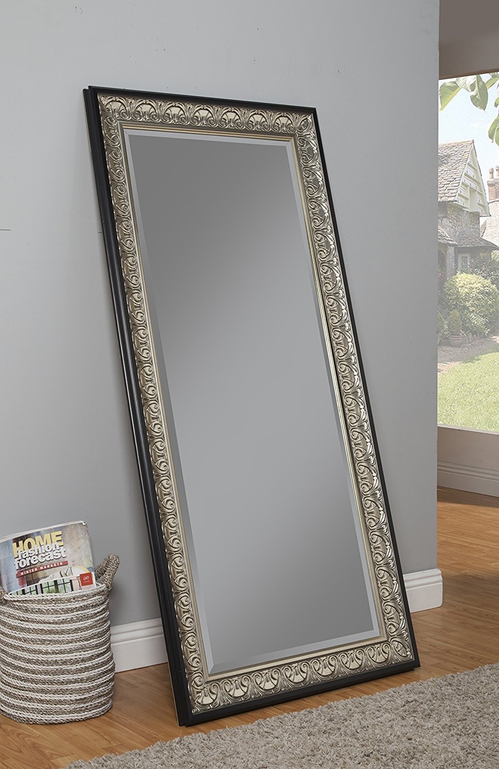 Sandberg Furniture 16011 Full Length Leaner Mirror Frame Antique 2