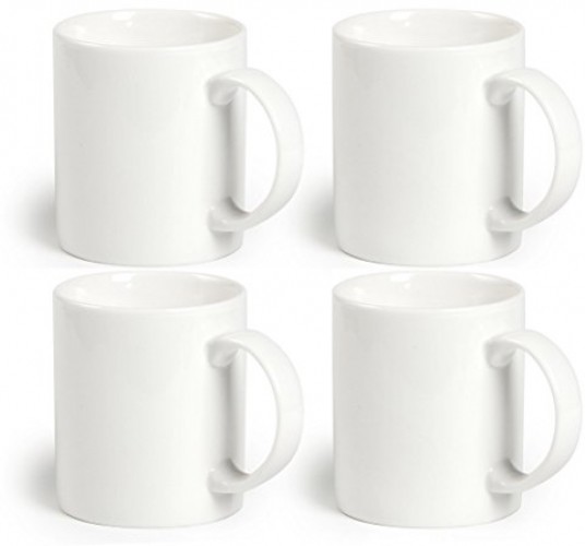 Momugs 12 Oz Cup 4pcs Plain Gloss White Ceramic Coffee Mug For Milk Momugs 12 Oz Cup 4pcs Plain Gloss White Ceramic Coffee Mug For Milk Tea Set Of 4 Ebay