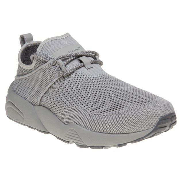 NUOVA linea uomo PUMA x Stampd GRIGIO Trinomic CUCITA NYLON Scarpe Da Ginnastica Retr Lacci NUOVA linea uomo PUMA x Stampd GRIGIO Trinomic CUCITA NYLON Scarpe Da Ginnastica Retr Lacci