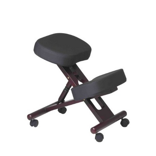 Office Star Ergonomically Designed Finished Wood Knee Chair With Picture 1 Of