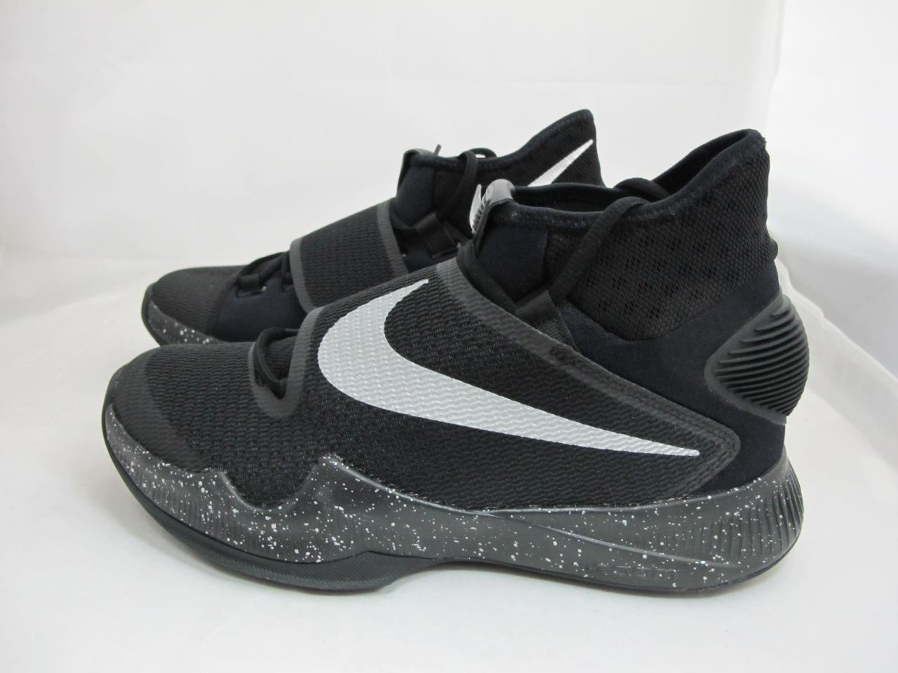 NEW MENS NIKE ZOOM HYPERREV sz 9.5 BLACK Silver Basketball Sneakers NEW MENS NIKE ZOOM HYPERREV sz 9.5 BLACK Silver Basketball Sneakers