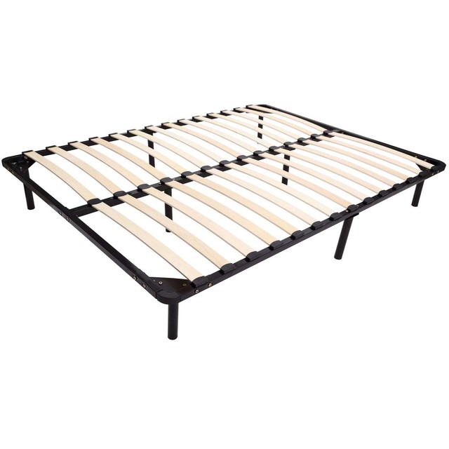 Homcom Queen Size Mattress Wood Slat Platform Bed Frame Homcom Queen Size Mattress Wood Slat Platform Bed Frame