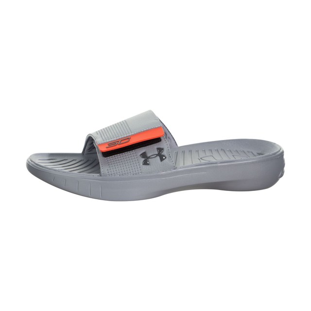 Under Armour Curry III Slides Charcoal Grey / Steel Grey-bright ... Under Armour Curry III Slides