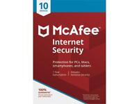 McAfee Internet Security 2018 Software - 10 Device / 1 Year