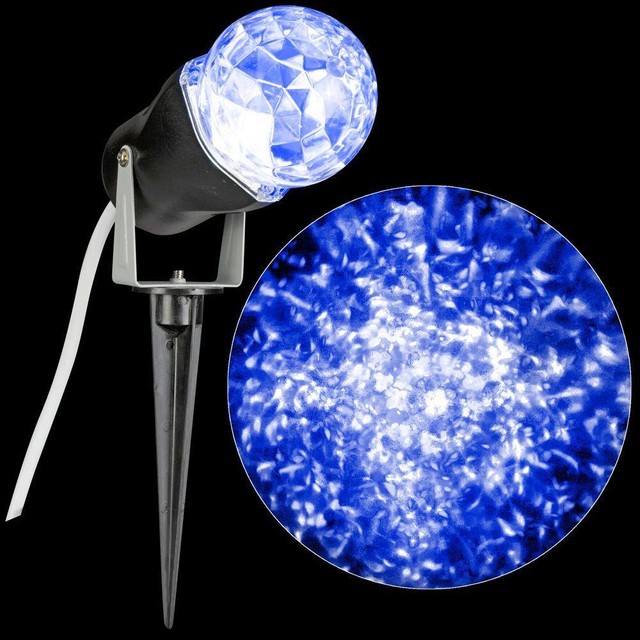 Light Projector Lightshow Kaleidoscope Led Outdoor Home New Gemmy Lightshow Blue Projection Kaleidoscope Spotlight Stake