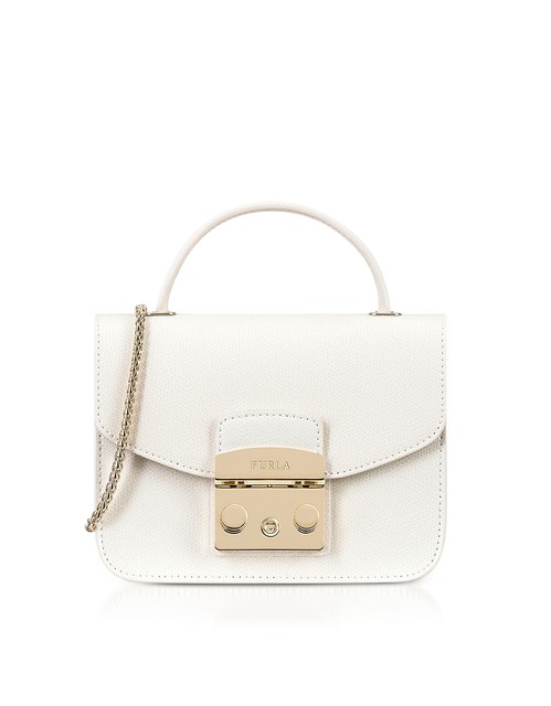 Furla Women S 840066 White Leather Shoulder Bag Ebay Furla Women S 840066 White Leather Shoulder Bag