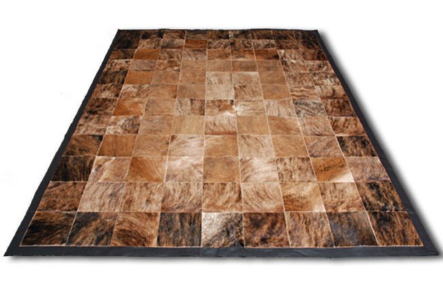 Cowhide Rug Patchwork Cowskin Cow Hide Leather Carpet Brindle 8 X New Cowhide Rug Patchwork Cowskin Cow Hide Leather Carpet Brindle