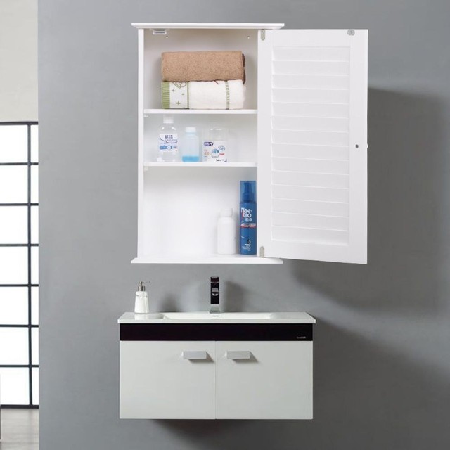 Yaheetech White Wood Bathroom Wall Mount Cabinet Toilet Medicine Yaheetech White Wood Bathroom Wall Mount Cabinet Toilet Medicine Storage Organiz