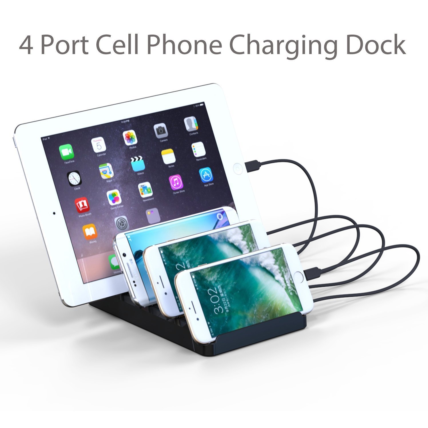 Ztechworld Desktop Cell Phone Charging Dock Usb Stand 8