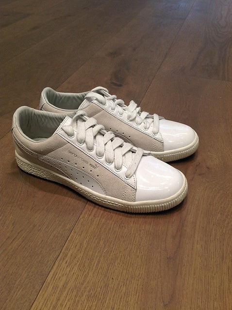 SERGIO ROSSI PUMA clyde sneakers donna vernice/scamosciato SERGIO ROSSI PUMA clyde sneakers donna vernice/scamosciato