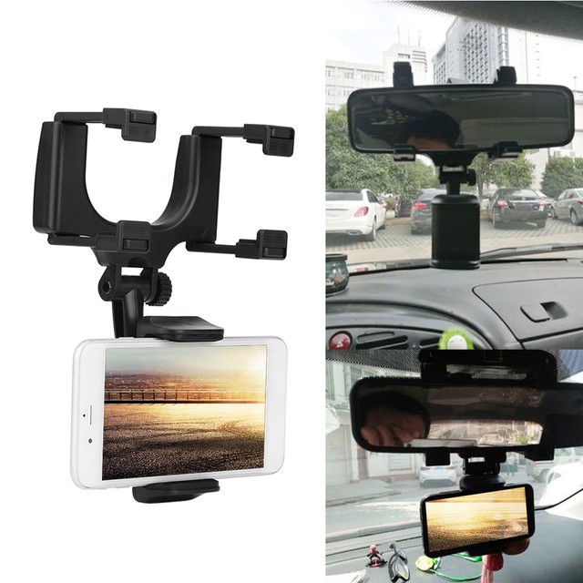 360 Car Rear View Mirror Mount Cell Phone Holder Gps Stand For 360 Car Rear View Mirror Mount Cell Phone Holder Gps Stand For Iphone Samsung
