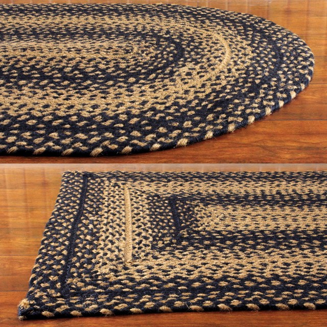 Black Braided Area Rugs Rug Ideas Ihf Home Decor Ebony Design 20 X 30 Oval Braided Area Rug Jute Fiber