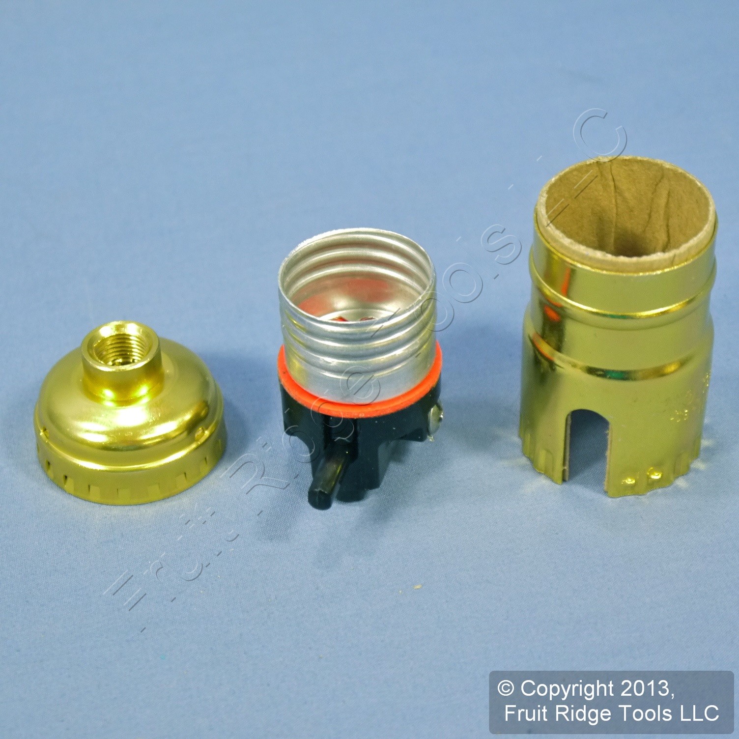 Leviton Push Through Light Socket Brass Lamp Holder Electrolier Bulk New Other T