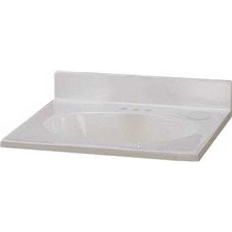 National Brand Alternative 40246 Vanity Top Cultured Marble White Picture 1 Of