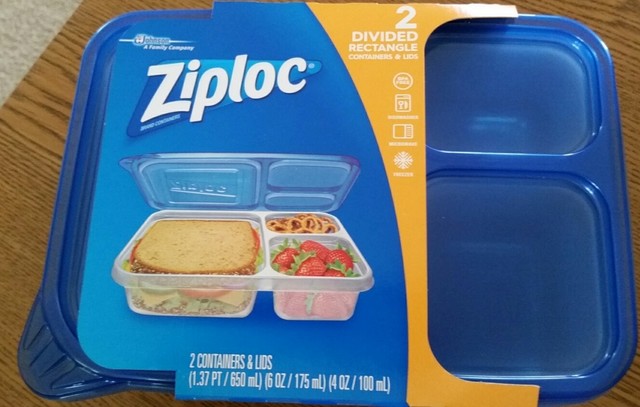 Ziploc Divided Rectangle Pack Of 2 Containers W Lids Dishwasher Ziploc Divided Rectangle Pack Of 2 Containers W Lids Dishwasher Microwave Safe
