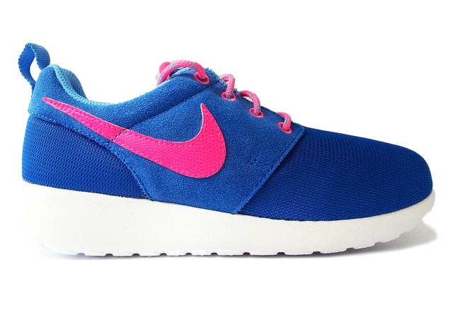 Scarpe Nike Roshe Run GS Donna Junior Blu Fucsia Nuovo Sneakers 599729 403 Scarpe Nike Roshe Run GS Donna Junior Blu Fucsia Nuovo Sneakers 599729 403